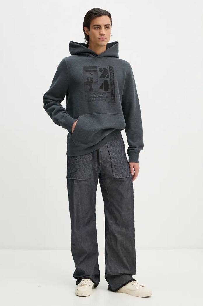 Суичър ZADIG&VOLTAIRE JMSS00254 сив AW24