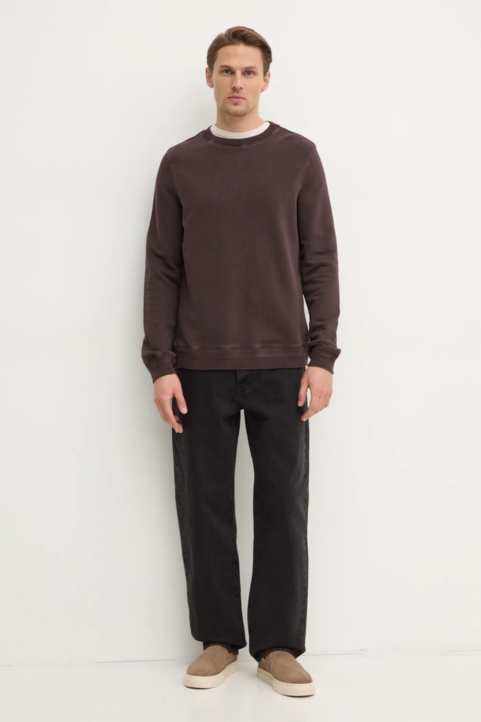 Памучен суичър ZADIG&VOLTAIRE JMSS00266 кафяв AW24