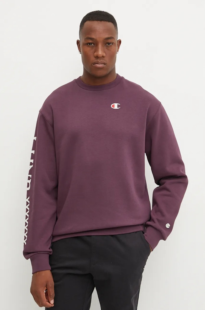 Odzież Champion bluza 220427 fioletowy