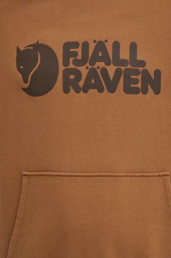 Tepláková mikina Fjallraven Fjällräven Logo F84144.265 hnědá