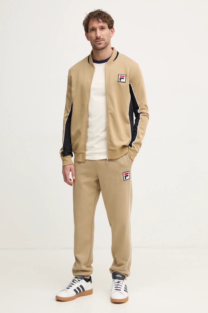 Fila bluza Settanta FAM0645 beżowy AW24