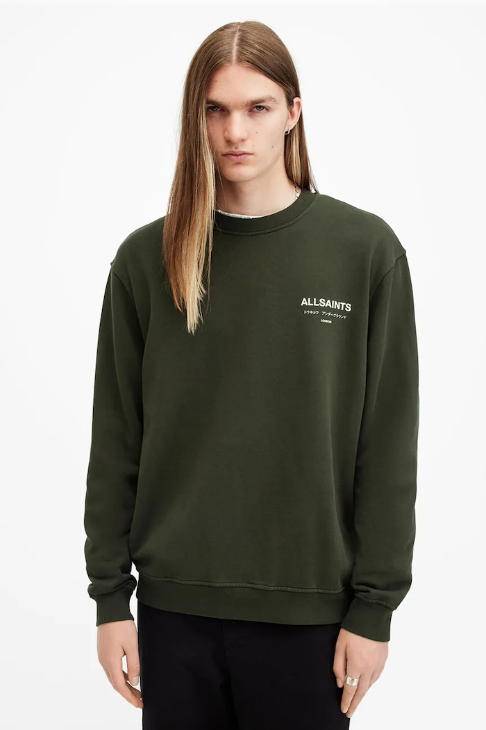 AllSaints bluza bawełniana UNDERGROUND M033NB