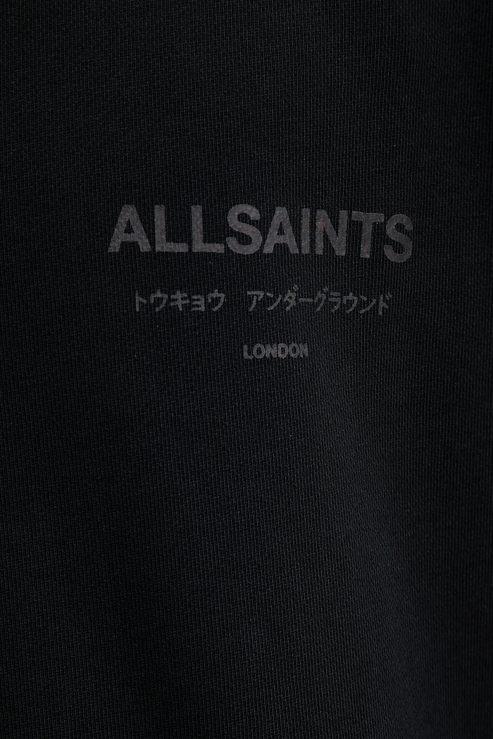 Bavlnená mikina AllSaints UNDERGROUND M034NB čierna