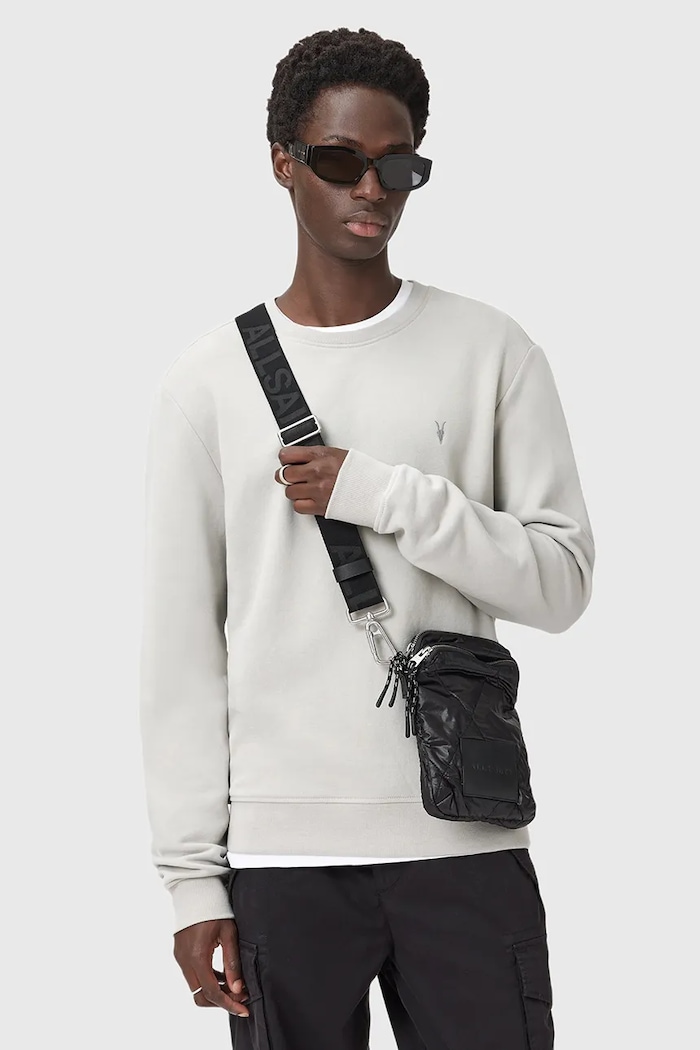 AllSaints pulover siva M037NB