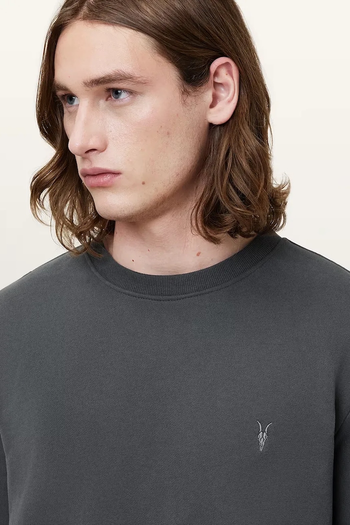 AllSaints mikina sivá M037NB