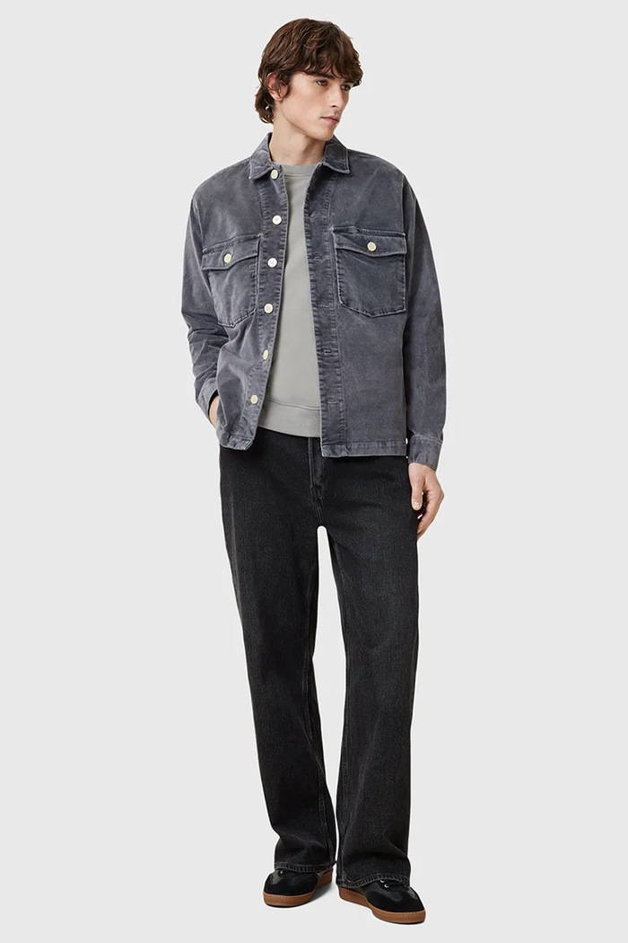 AllSaints bluza szary M037NB