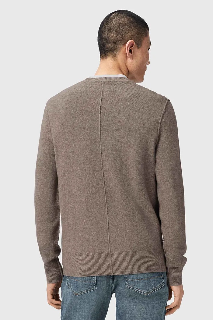 AllSaints Pulover pentru bărbați cu amestec de lână M039KA maro AW25