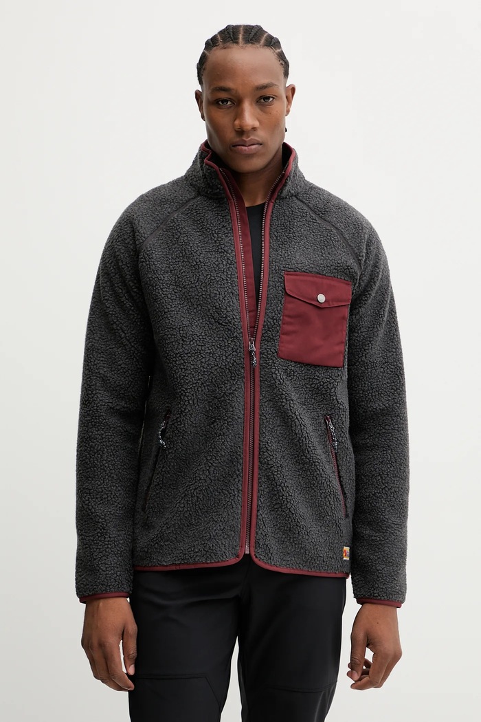 Fjallraven bluza polarowa Vardag Pile Fleece M bez kaptura szary F84158.030.352