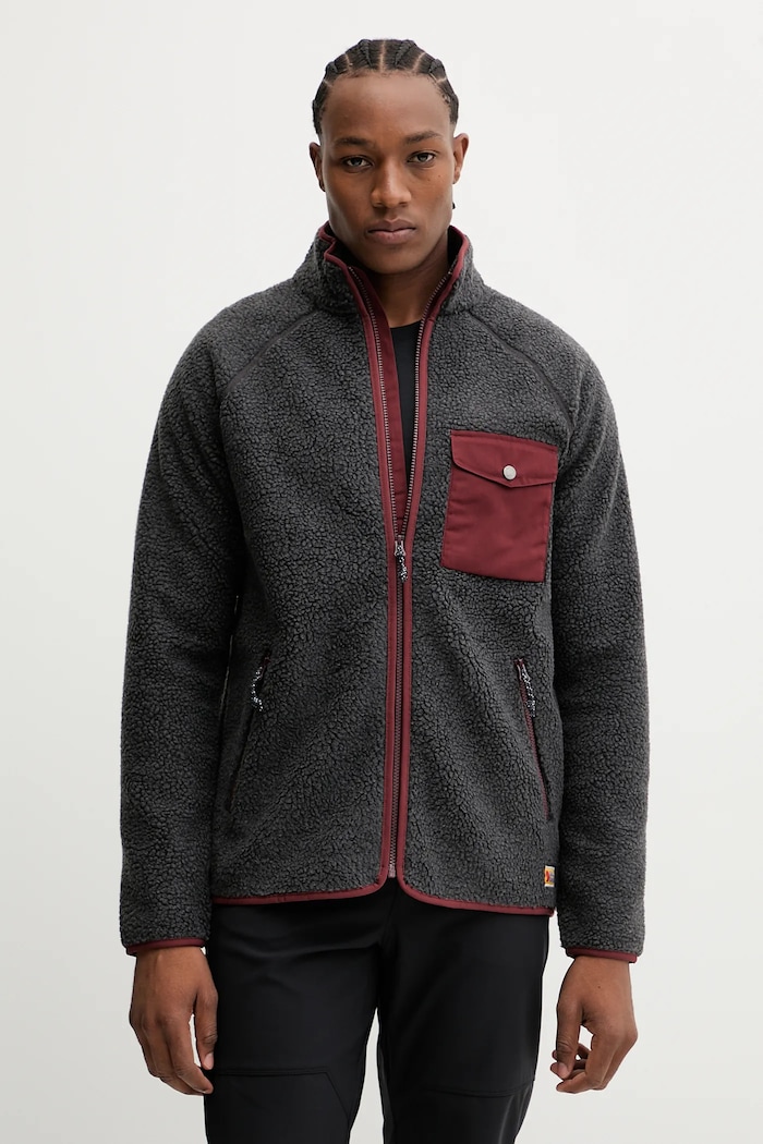 Fjallraven bluza polarowa Vardag Pile Fleece M bez kaptura szary F84158.030.352