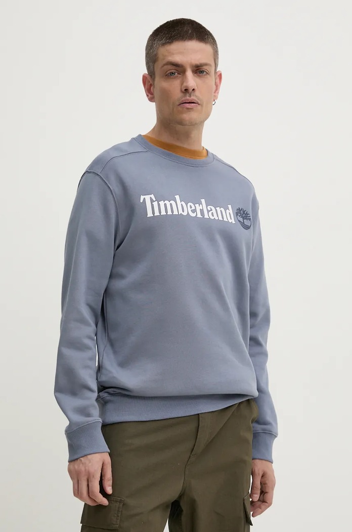 Mikina Timberland bez kapuce šedá TB0A5UJY0731