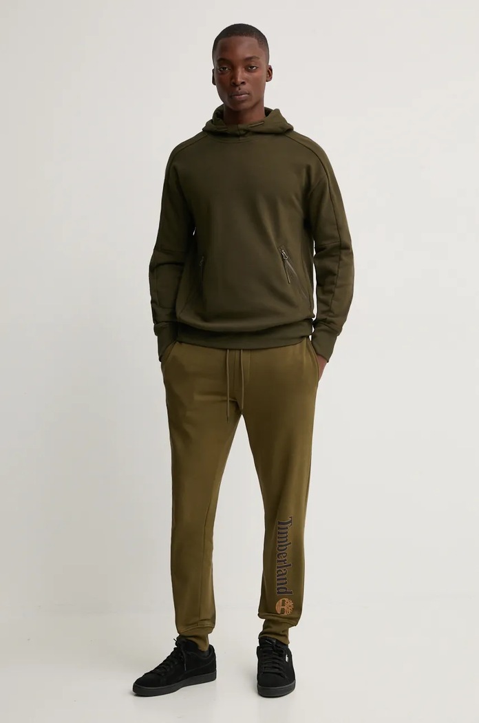C.P. Company Bluza bawełniana 17CMSS026A005086W zielony AW24