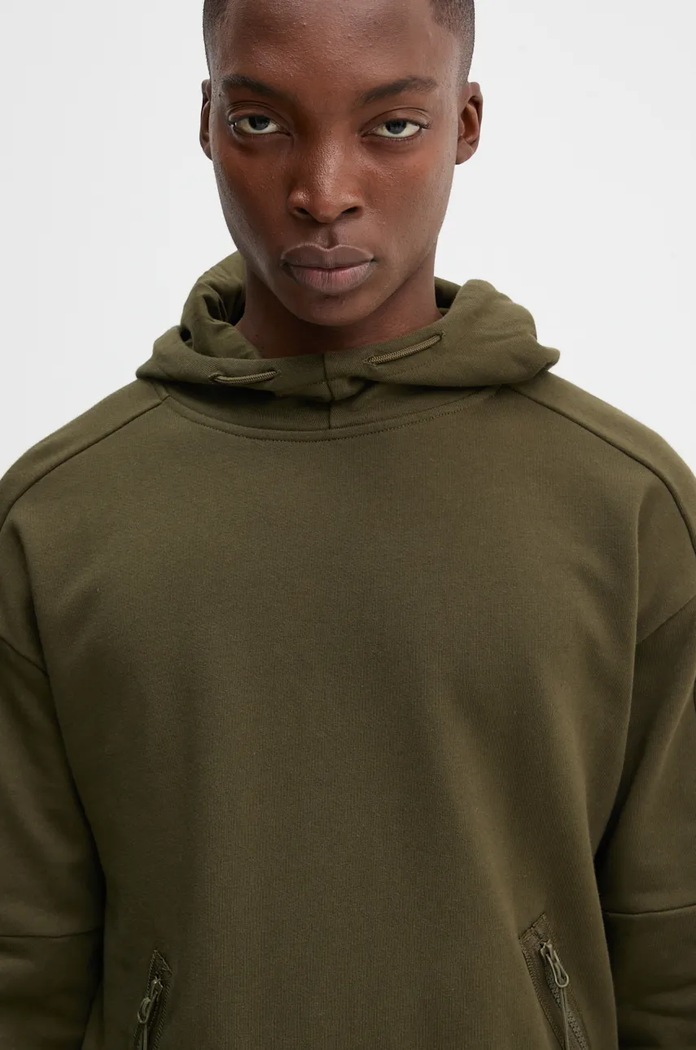 Bluza bawełniana C.P. Company 17CMSS026A005086W zielony