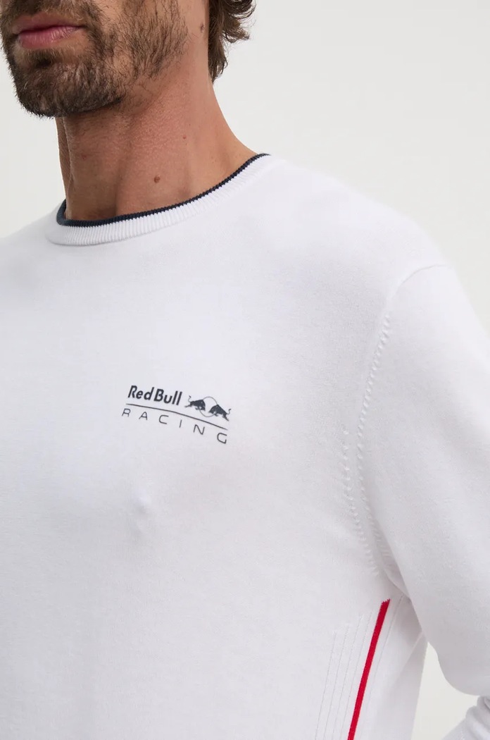 Red Bull Racing x Pepe Jeans sweter bawełniany RM700007 biały