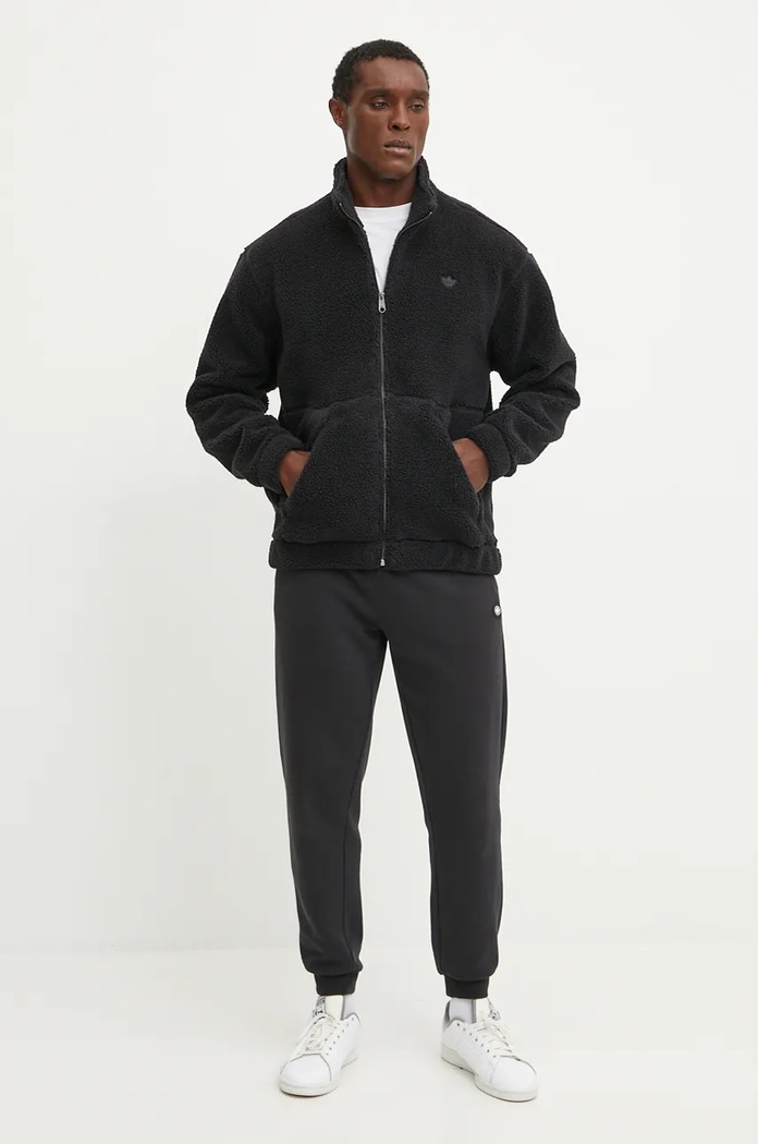 Dukserica od flisa adidas Originals IW0983 crna AW24
