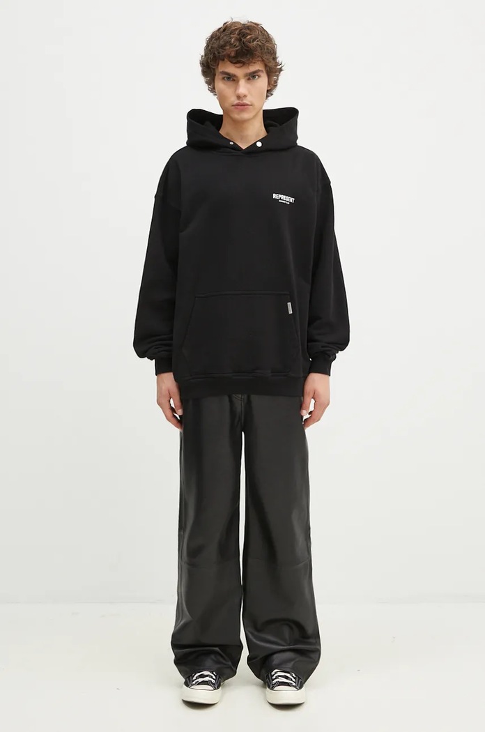 Represent bluza bawełniana Represent Owners Club Hoodie OCM41113.001 czarny