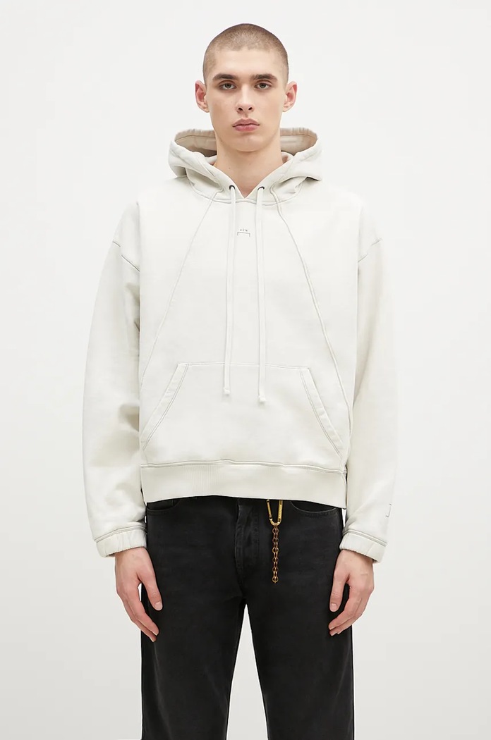 Pamučna dukserica A-COLD-WALL* Millbank Hoodie bez uzorka bež ACWMW197