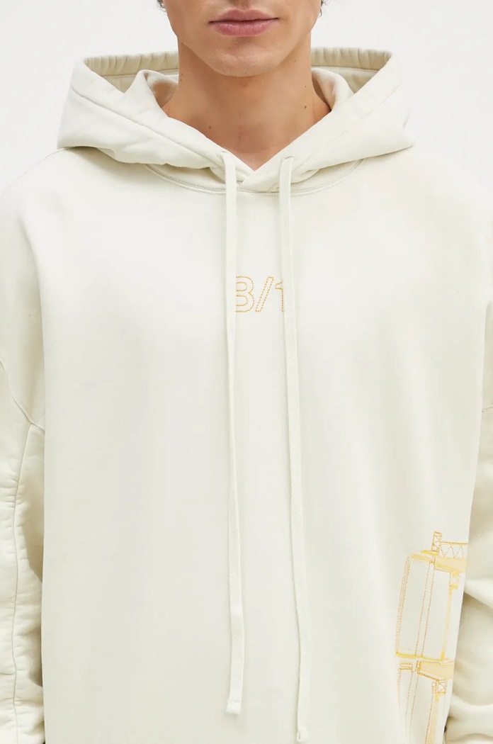 Bavlnená mikina A-COLD-WALL* Shroud Hoodie béžová ACWMW205