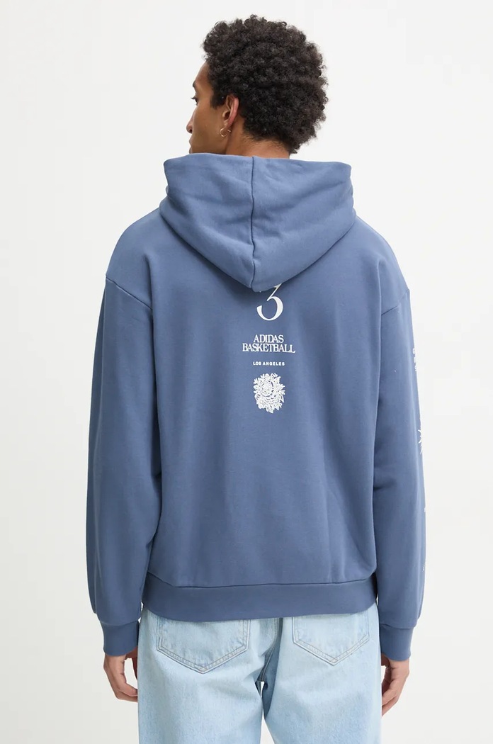 Odzież adidas Originals bluza bawełniana JI6956 niebieski