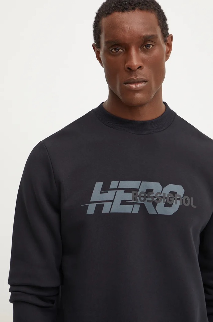Bluza bawełniana HERO Rossignol RLNMS03 czarny