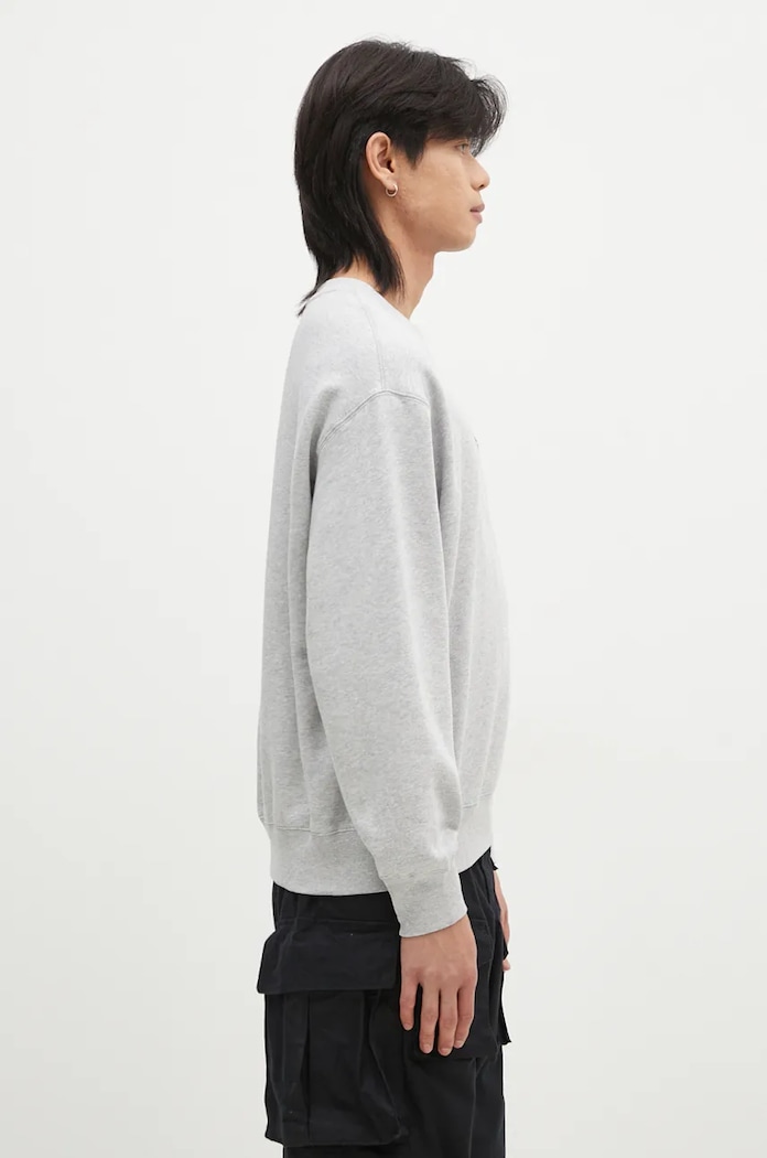 A Bathing Ape sweatshirt ONE POINT RELAXED FIT CREWNECK SWEATSHIRT gray 1K80113308