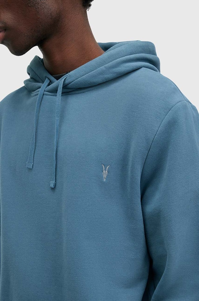 AllSaints hanorac cu glugă RAVEN OTH HOODY M003NZ albastru AW25