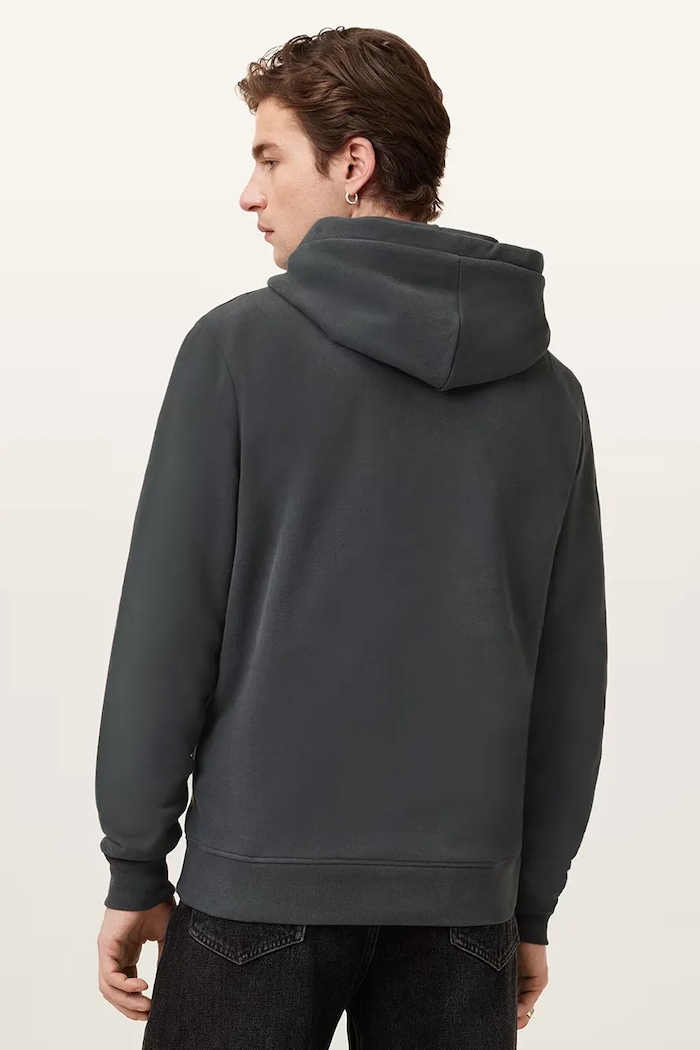 AllSaints mikina s kapucňou RAVEN OTH HOODY M003NZ sivá AW25