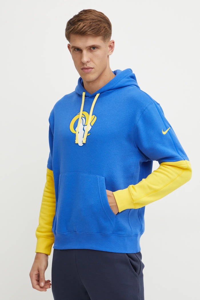 Nike bluza Los Angeles Rams z kapturem niebieski 02F2.945Z.95.87G