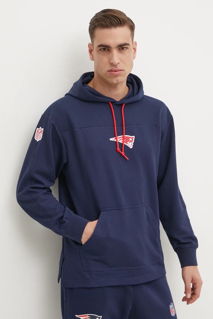 Суичър с вълна Nike New England Patriots тъмносин 02FI.41S.8K.L98