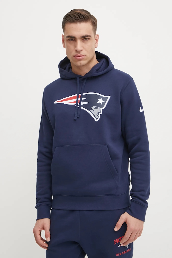 Mikina Nike New England Patriots s kapucí námořnická modř NKDK.41S.8K.N09