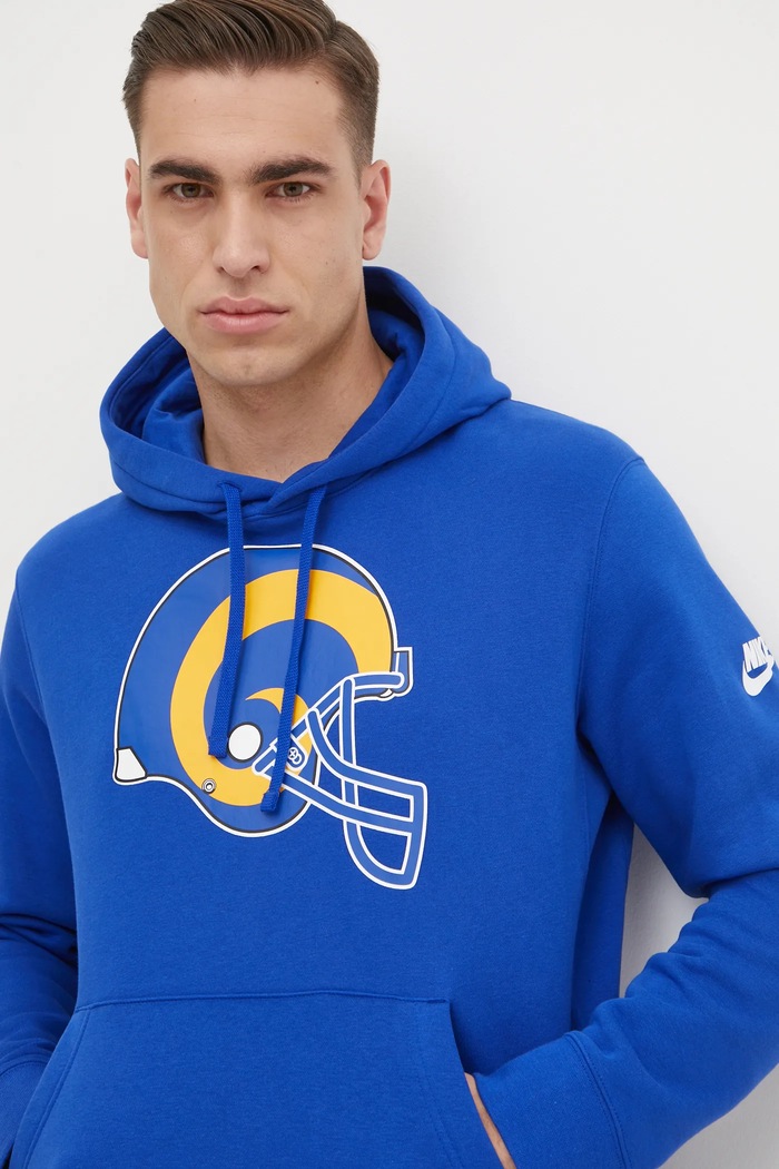 Nike bluza Los Angeles Rams z kapturem niebieski NKDK.4DA.9TV.13L