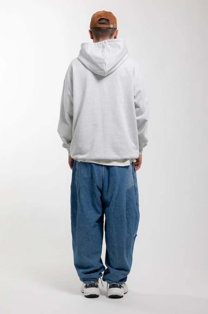 Clothing Flowers for Society cotton sweatshirt Basic Chest Hoodie FFSAPP066 gray