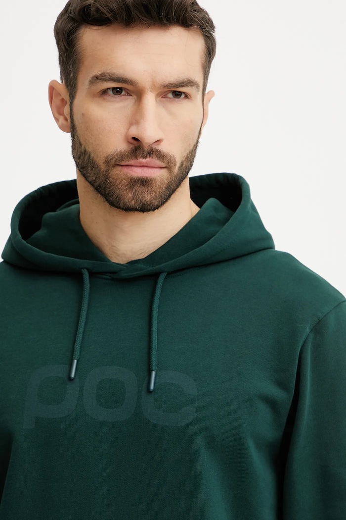 POC hanorac de bumbac verde 61652