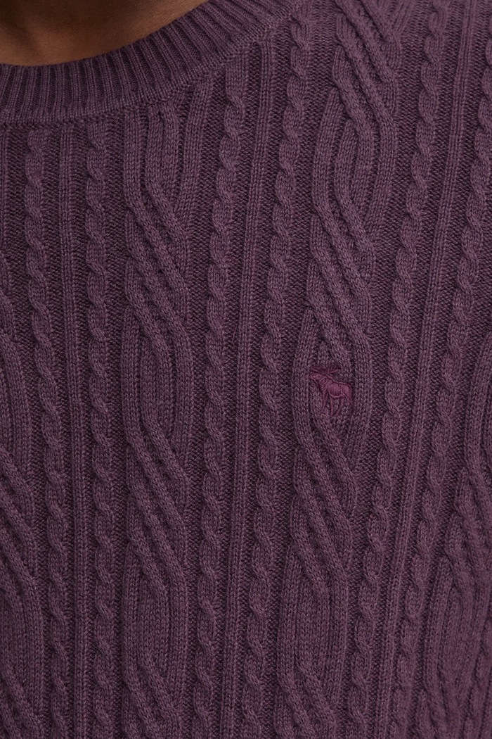 Abercrombie & Fitch sweter z domieszką wełny KI120.4197.530 fioletowy
