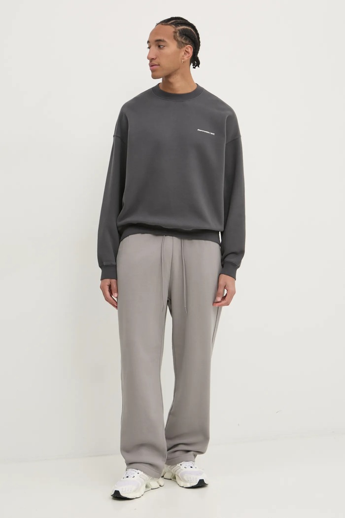 Donji dio trenirke Abercrombie & Fitch KI134.4100.130 siva AW24