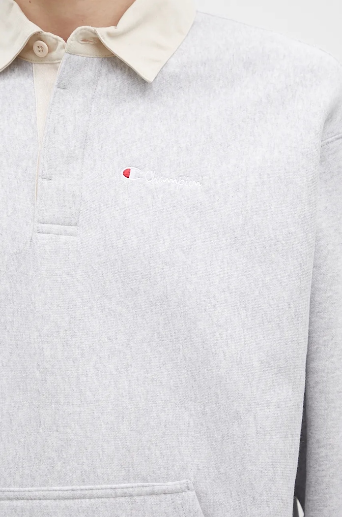 Μπλούζα Champion Polo Neck Sweatshirt 220708 γκρί