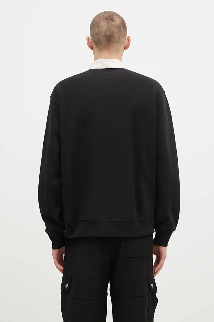 Oblečenie Mikina Champion Polo Neck Sweatshirt 220708 čierna