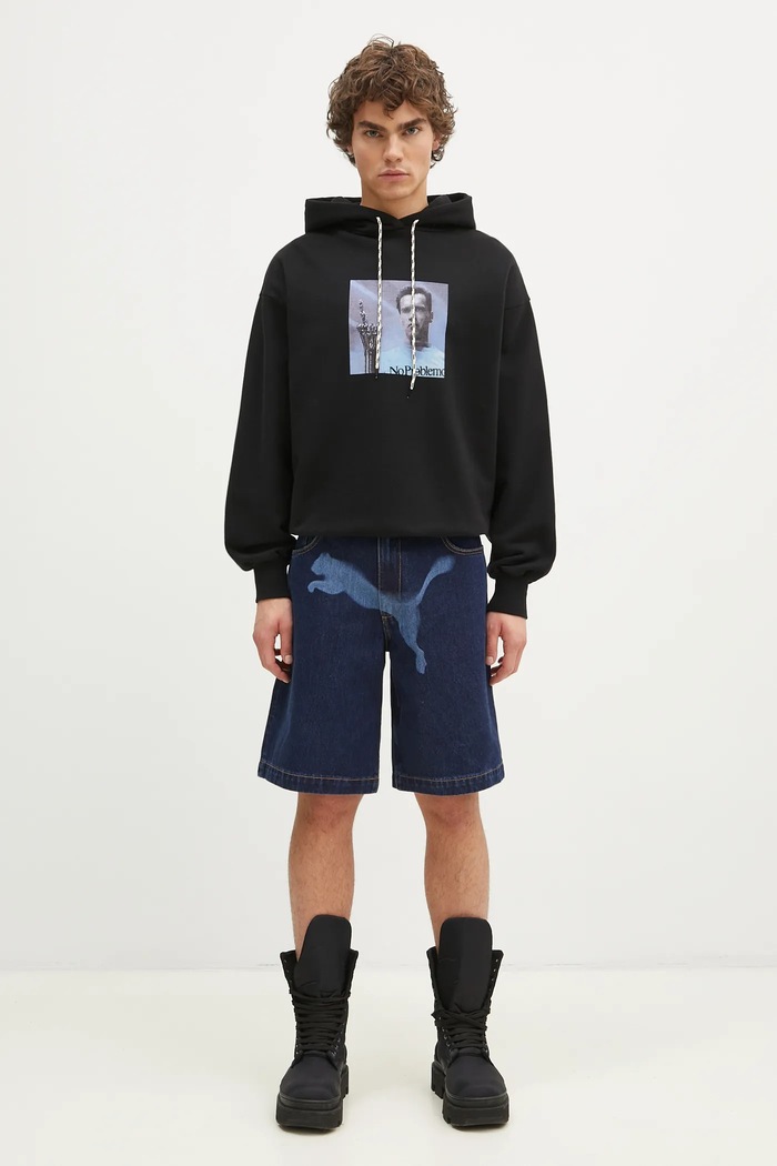 Памучен суичър No Problemo I ll Be Back Hoodie NP20015.02 черен