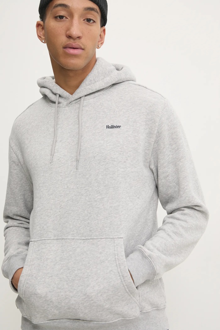 Hollister Co. bluza z kapturem szary KI322.4263.122