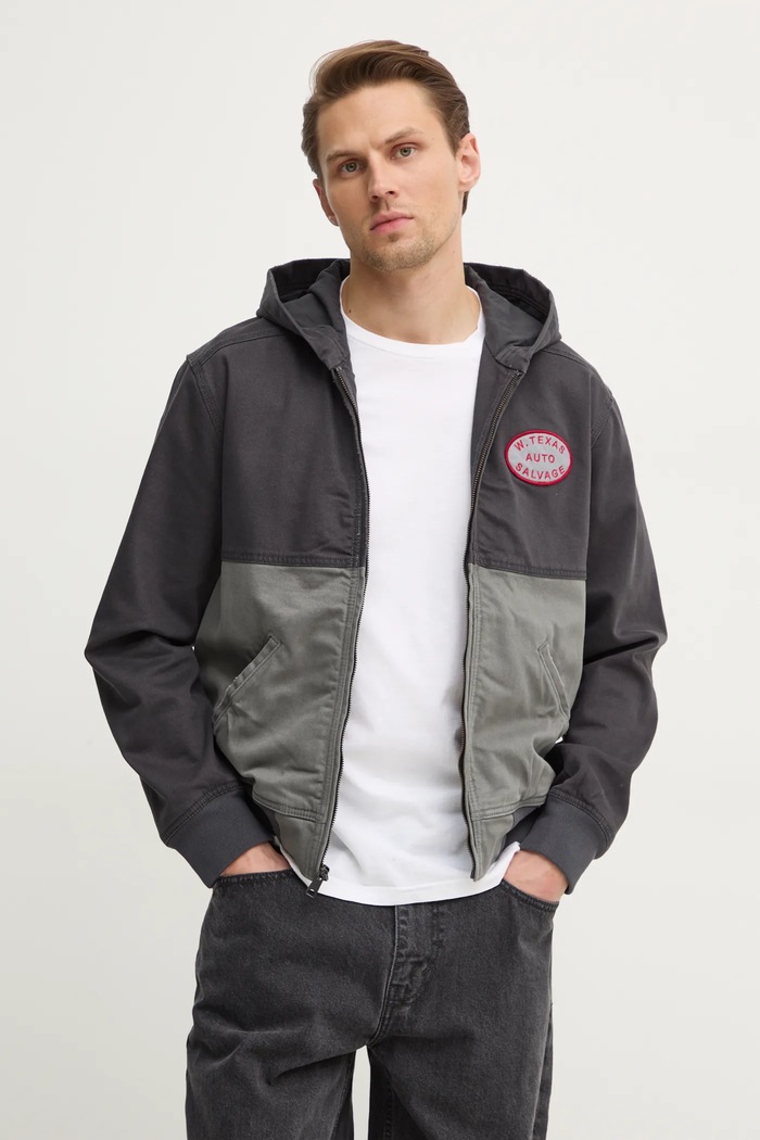 Bunda Hollister Co. nezateplené sivá KI332.4146.901