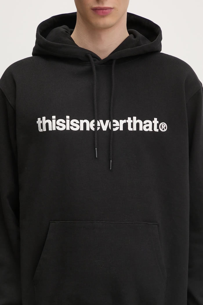 thisisneverthat cotton sweatshirt T-Logo Hoodie black TN243TSWHO01