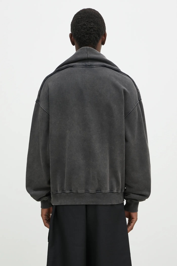 Clothing Han Kjøbenhavn cotton sweatshirt Double Layered U.134145 gray