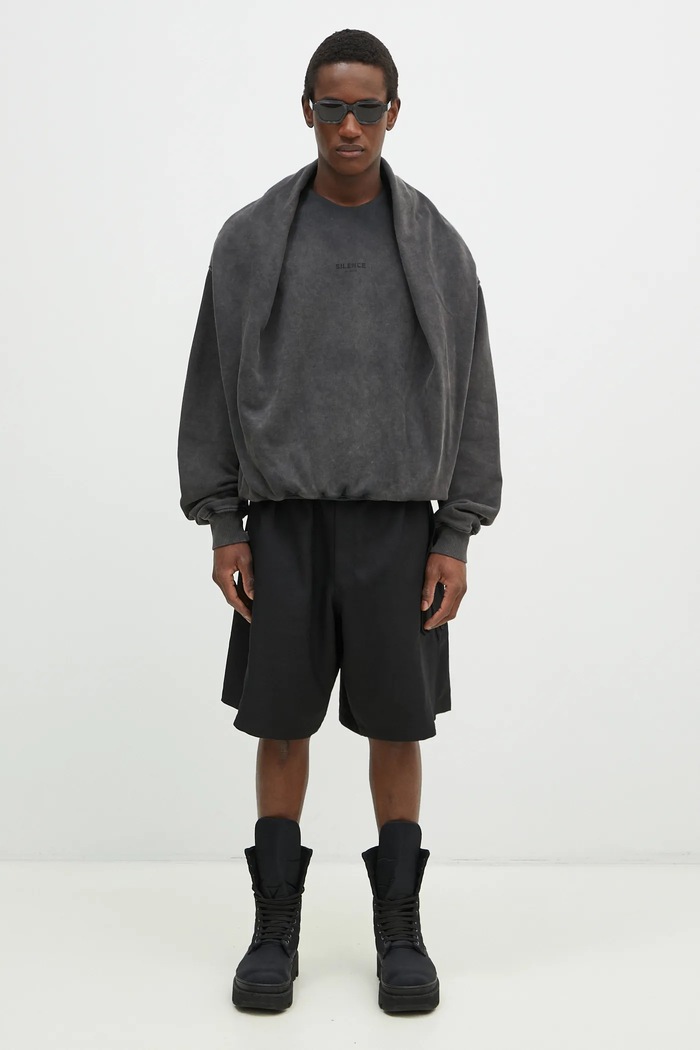 Han Kjøbenhavn cotton sweatshirt Double Layered gray U.134145
