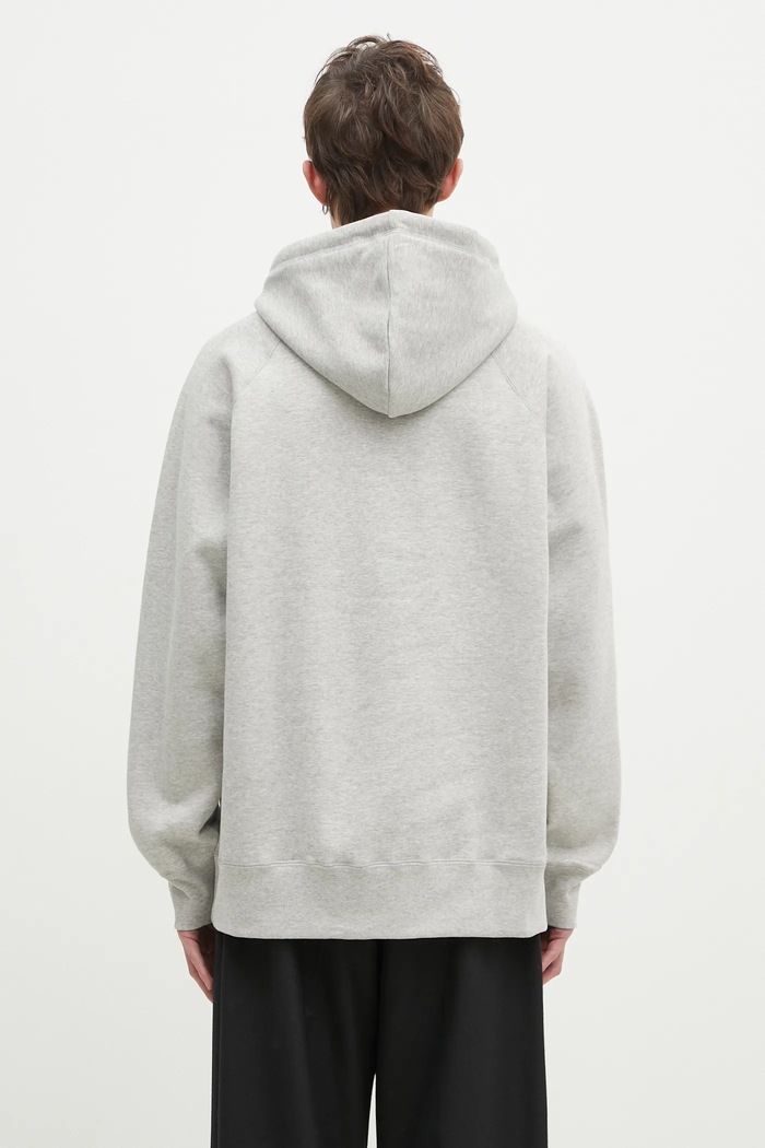 Ρούχα Βαμβακερή μπλούζα Wood Wood Fred hoodie 25217 30250243 γκρί