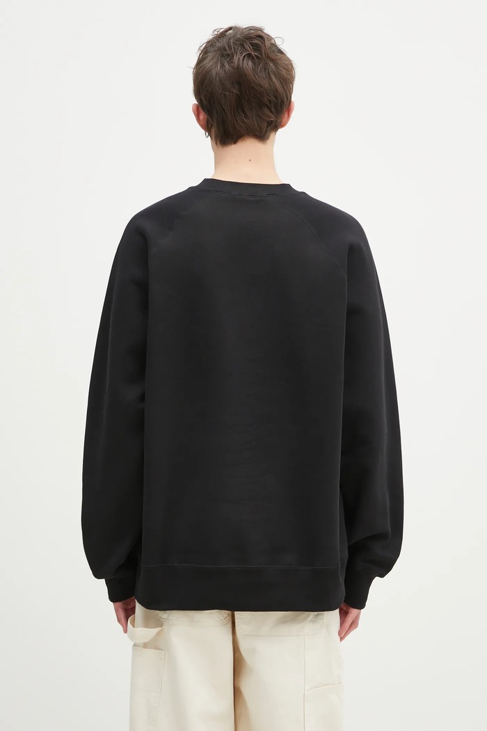 Одяг Бавовняна кофта Wood Wood Hester sweatshirt 30250244 чорний