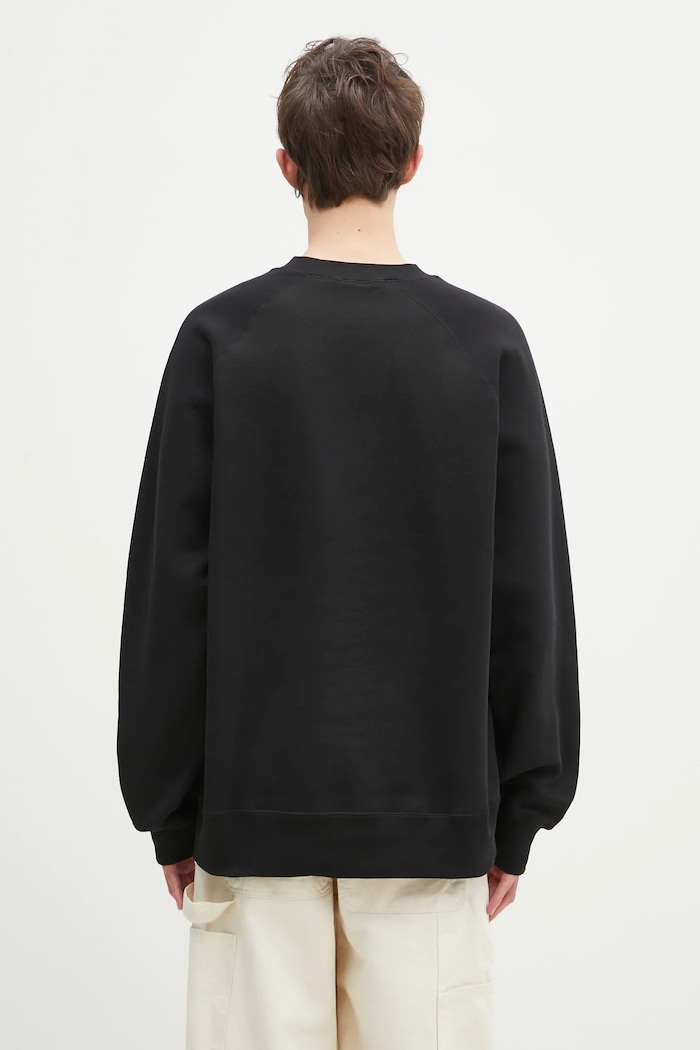 Одяг Бавовняна кофта Wood Wood Hester sweatshirt 30250244 чорний