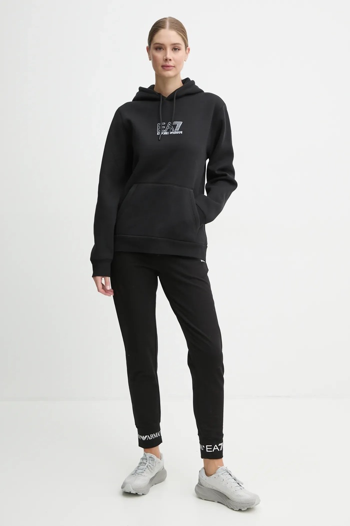 Dukserica EA7 Emporio Armani PJZXZ.6DUM18.1200 crna