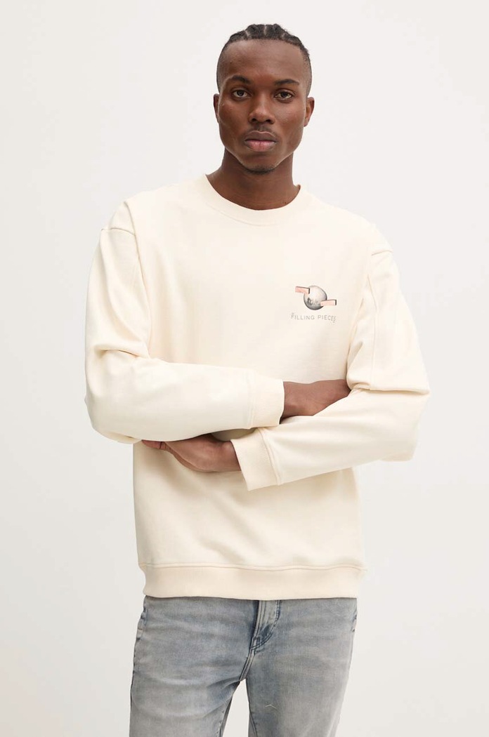 Filling Pieces bluza bawełniana 74514089936 beżowy AW24