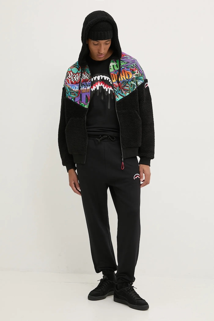 Sprayground bluza polarowa SP373 czarny AW24