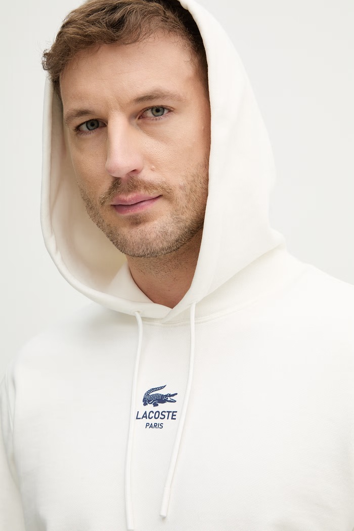 Lacoste mikina s kapucí bavlněná SH2740