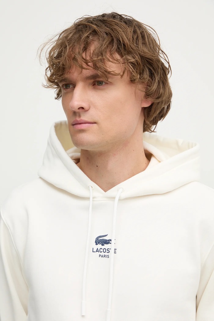 Lacoste pulover s kapuco bombažen SH2740